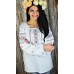 Embroidered blouse "Geometry White"